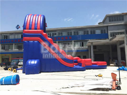Corrediças de água infláveis do PVC dos adultos com piscina grande