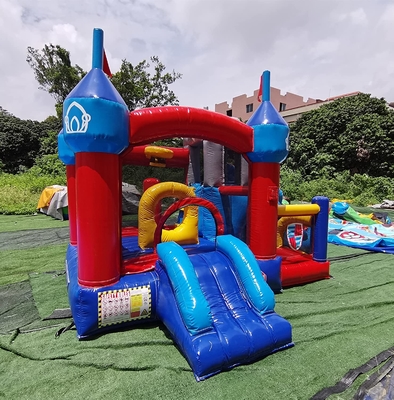 Do salto Bouncy exterior do obstáculo do castelo das crianças casa inflável do salto com corrediça