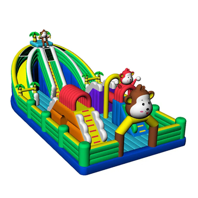 Fantásticos seguranças temáticos castelo inflável parque infantil inflável