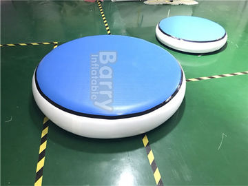 Esteira inflável azul redonda da ginástica da trilha de ar DWF + material de 1.2mm Plato